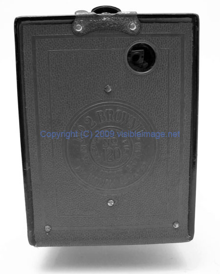 kodak brownie no.2 - red - rear