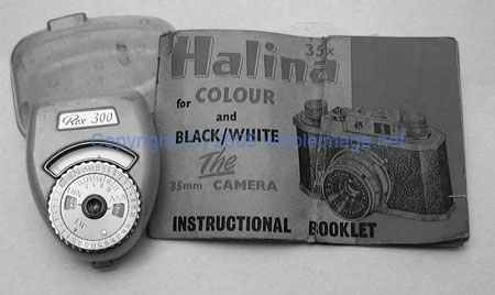 rex300 light meter and halina 35x book 2